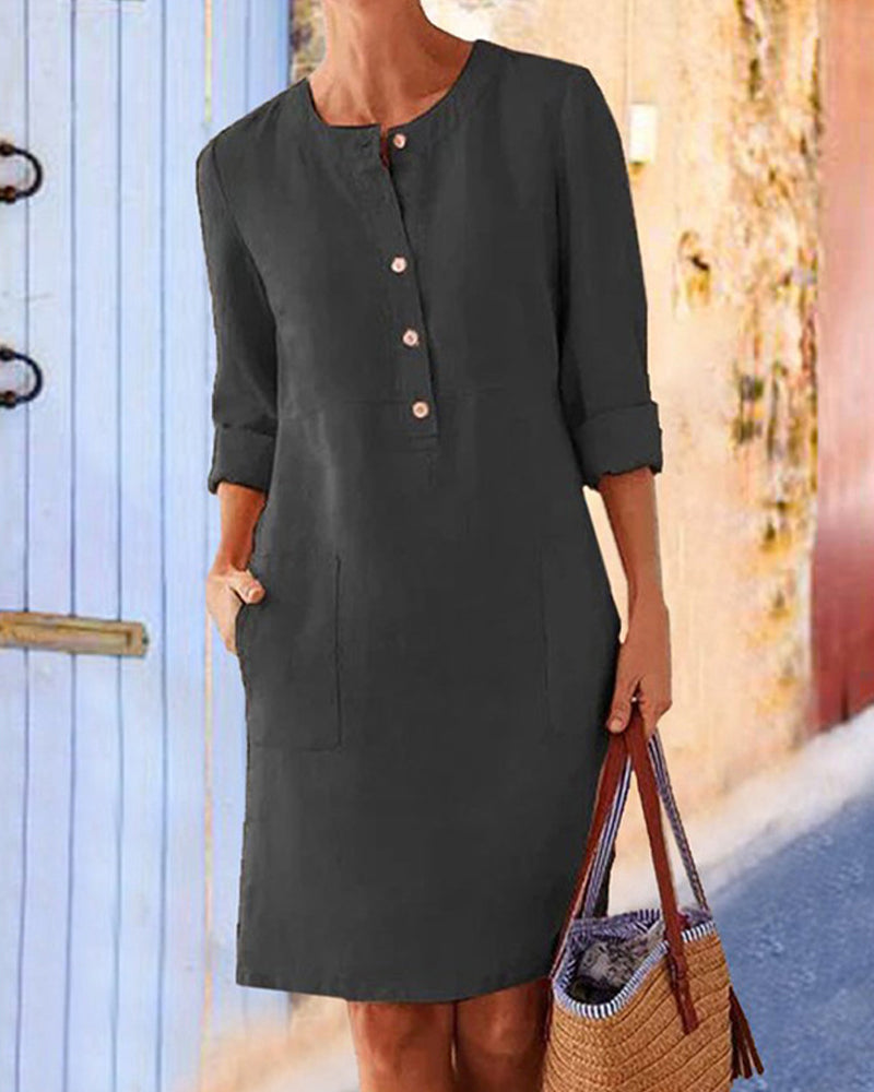 Dariane™ - Casual Linen Dress