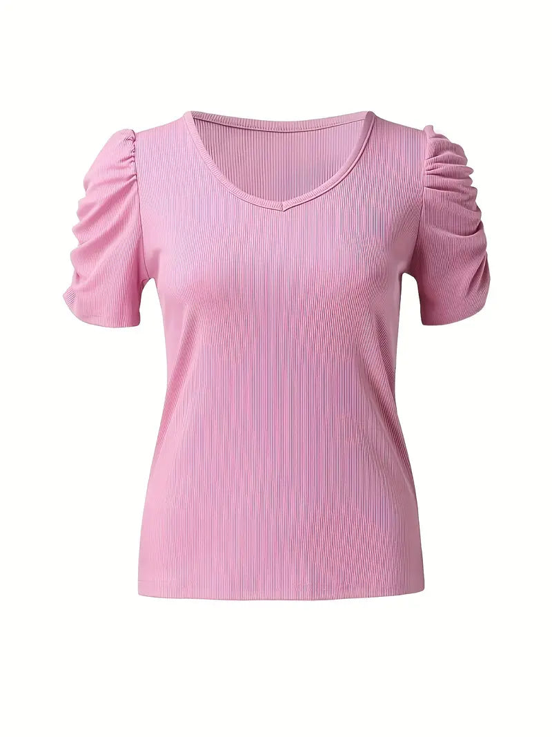 Casual V-neck Top | Together Against Breast Cancer