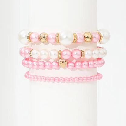 Chic Pearl Bracelet Set | Together with breast cancer