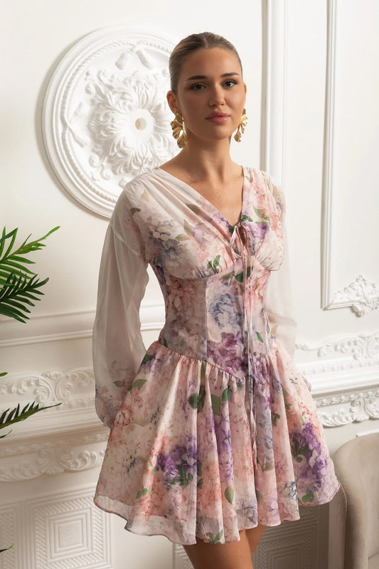 Coralie™ Floral Long Sleeve Dress