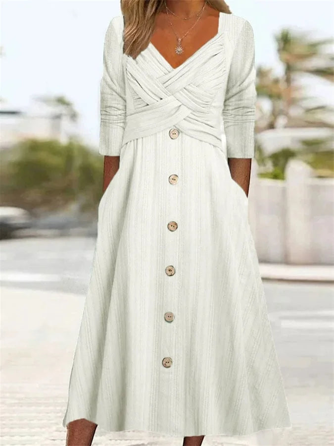 Serelina™ – Casual Midi Dress for Women