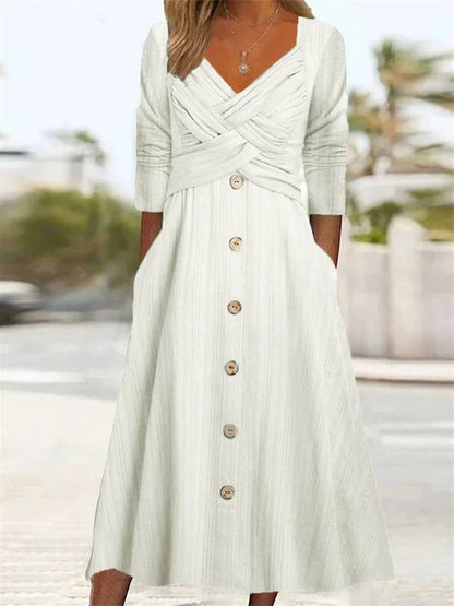 Serelina™ – Casual Midi Dress for Women
