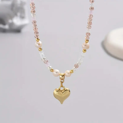 Golden Heart Promise Necklace | Together Against Breast Cancer