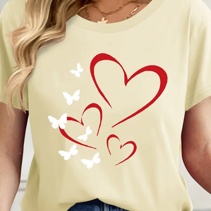 Butterfly Heart Blossom T-Shirt | Together against diabetes