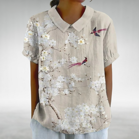 Danaya™ – Vintage floral blouse