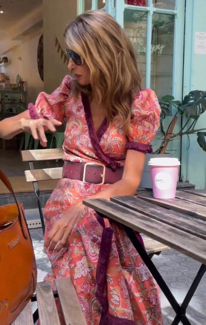 Elodie™ – Pleated wrap dress