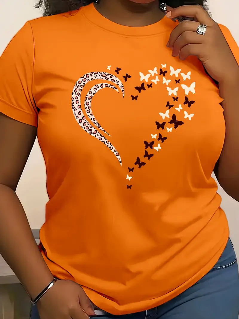 Butterfly Heart T-Shirt | Together against diabetes