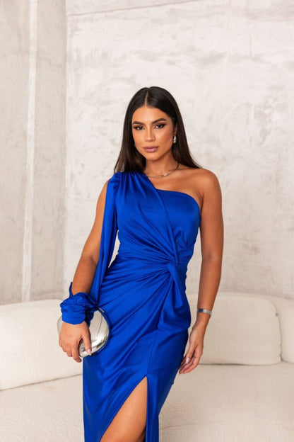 Marivelle™ – Teal Elegance Dress