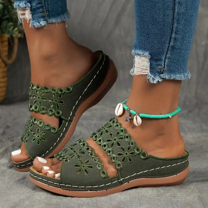 Nora™ -  Floral Slide Sandals