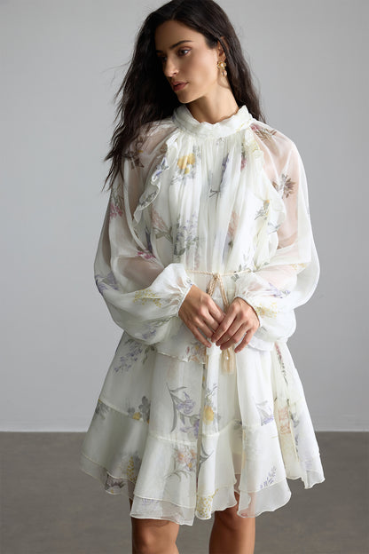 Elysia™ Sheer Floral Dress