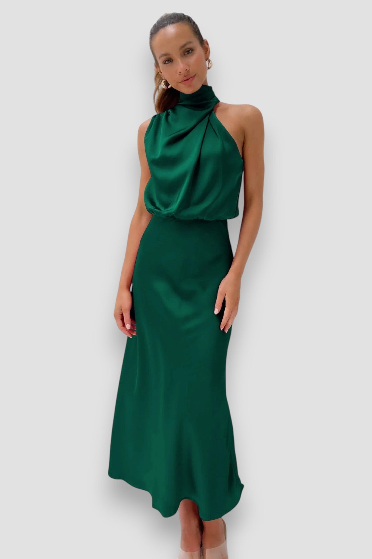 Fiorenza™ Luxe Halter Dress
