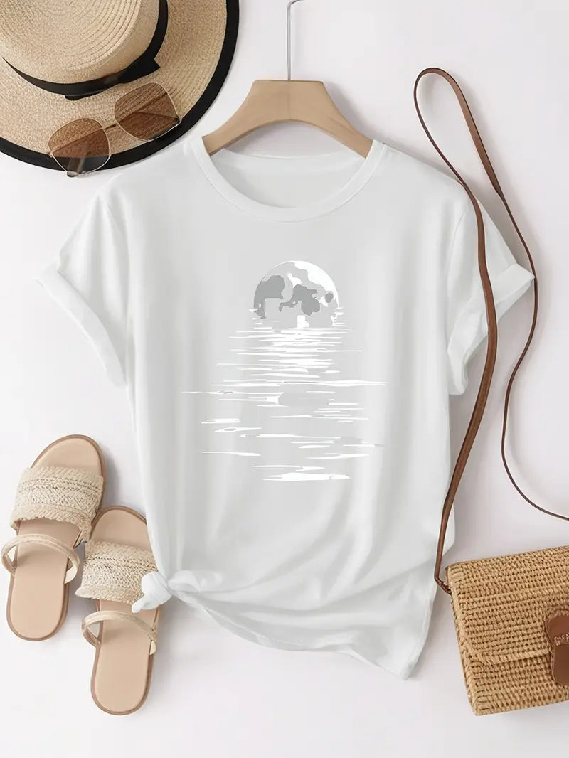 Moon Print T-Shirt | Together Against Diabetes