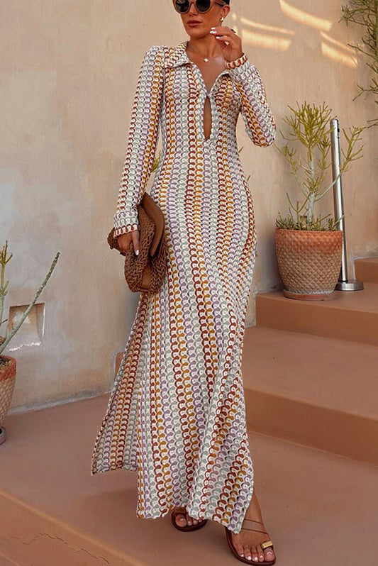 Lia™ Patterned Print Maxi Dress