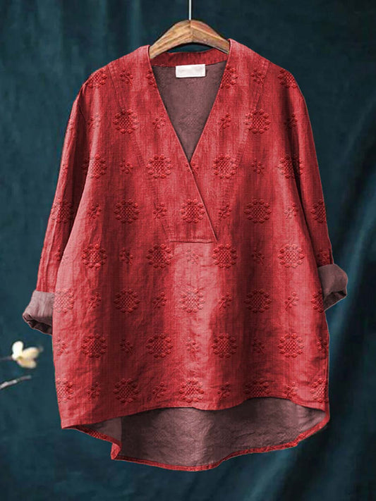 Paola™ - V-neck Louse Blouse