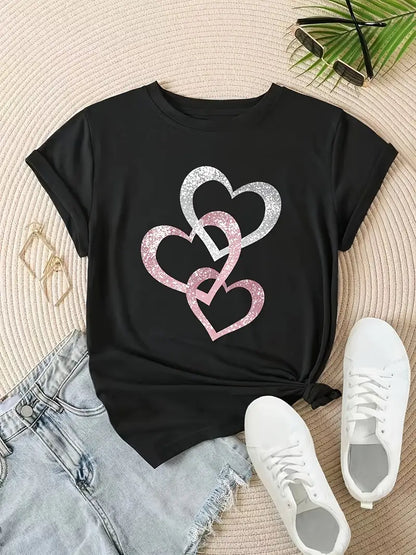 Sparkling Heart T-Shirt | Together Against Breast Cancer