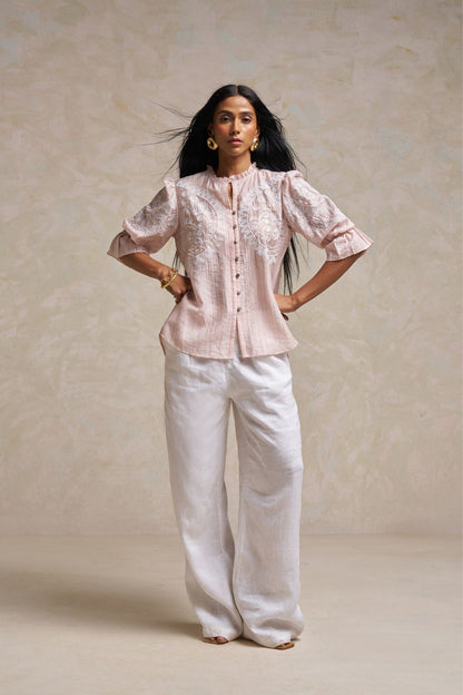 Shaun™ - Pink Peach Shirt