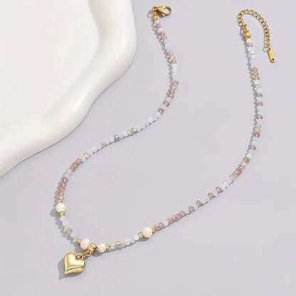 Golden Heart Promise Necklace | Together Against Breast Cancer