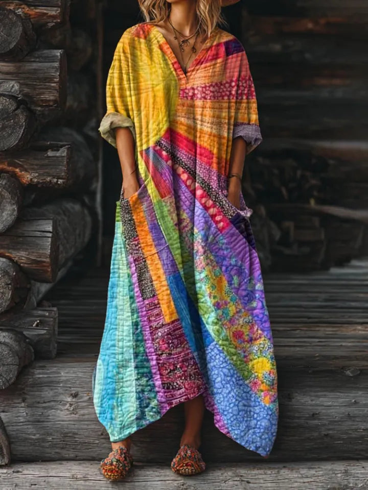 Isabella™ - Colorburst Boho Dress