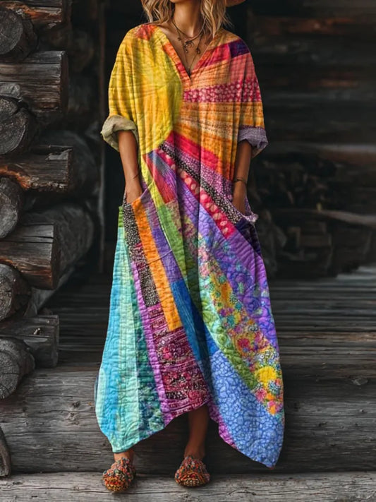 Isabella™ - Colorburst Boho Dress