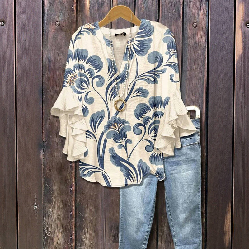 Genevieve™ Floral Blouse