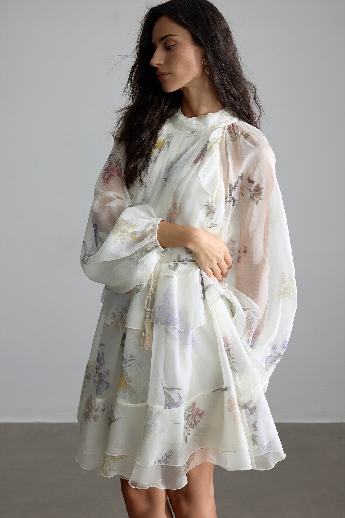 Elysia™ Sheer Floral Dress