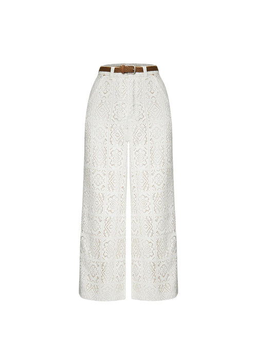 Bubbles™  Crochet  Wide-Leg Trousers