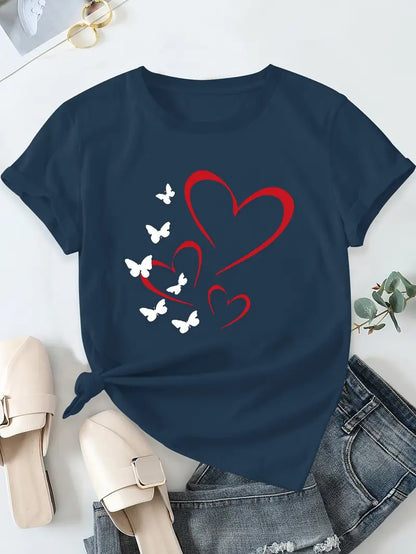 Butterfly Heart Blossom T-Shirt | Together against diabetes