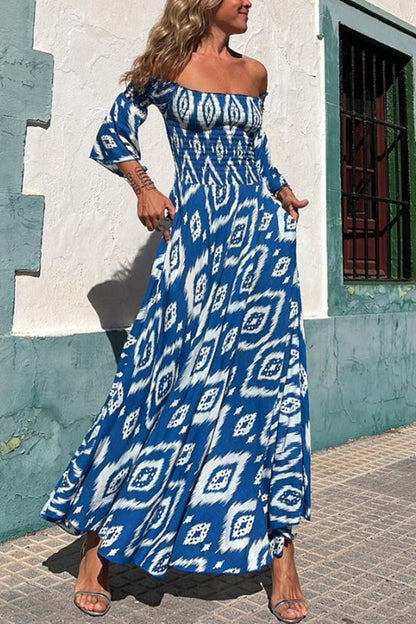 Rosalinda™ Ethnic Print Maxi Dress