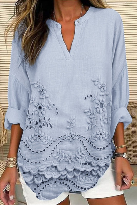 Julie™ Elegant Embroidered Blouse