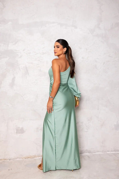 Marivelle™ – Teal Elegance Dress