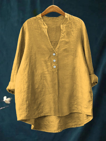Sabrina™ Classic Linen Blouse
