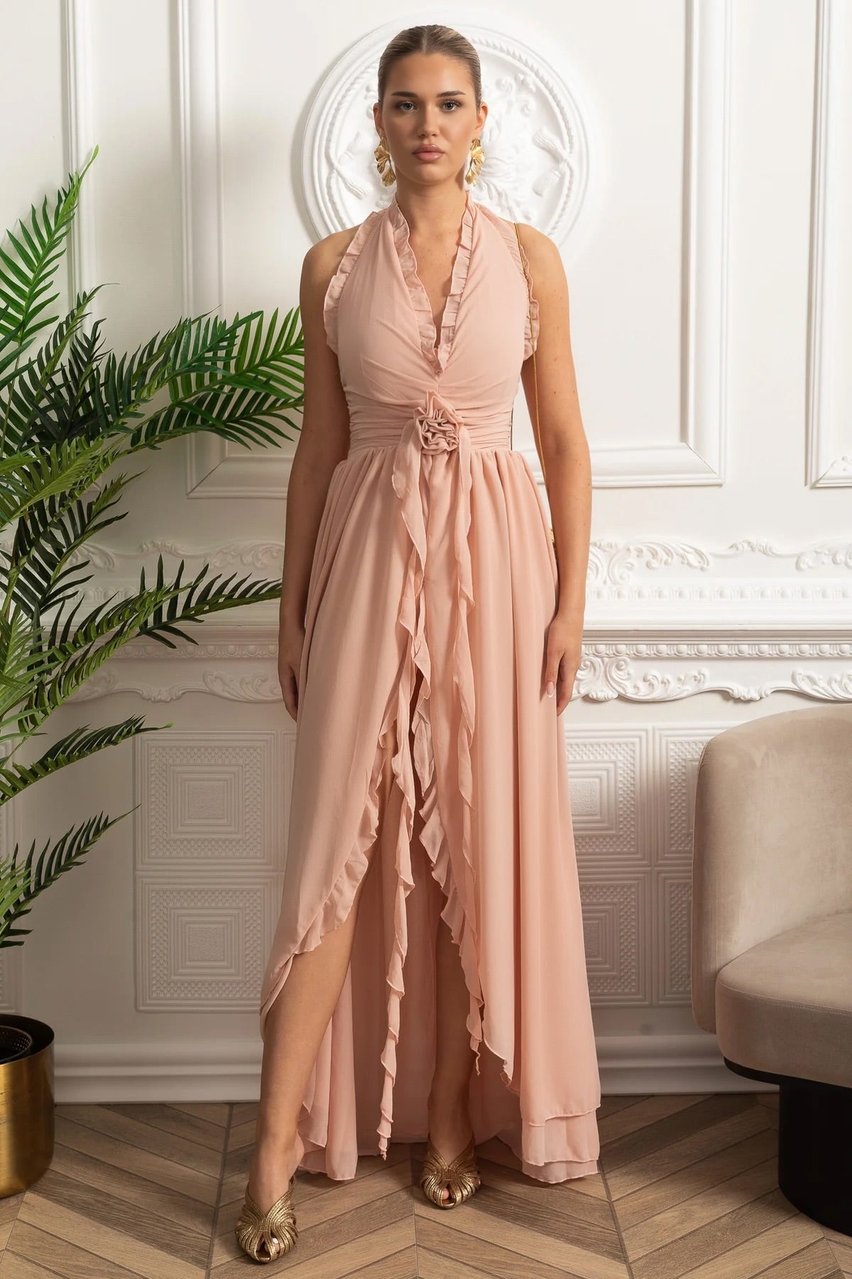 Selene™ Halter Maxi Dress
