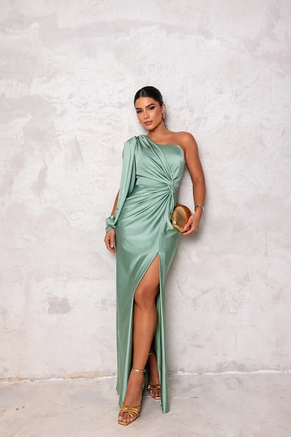 Marivelle™ – Teal Elegance Dress
