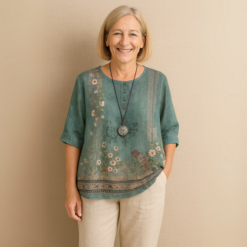 Amia™ –  vintage-style blouse