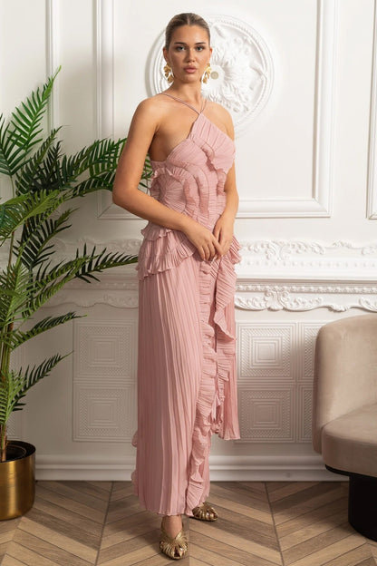 Valeria™ Pleated Maxi Dress