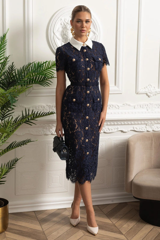 Odette™ Lace Midi Dress