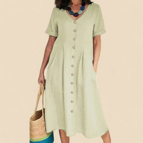 Nicolette™ - Classic Button Dress
