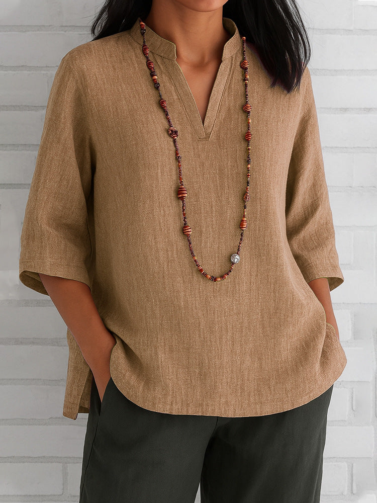 Harmony™- Casual Linen Blouse