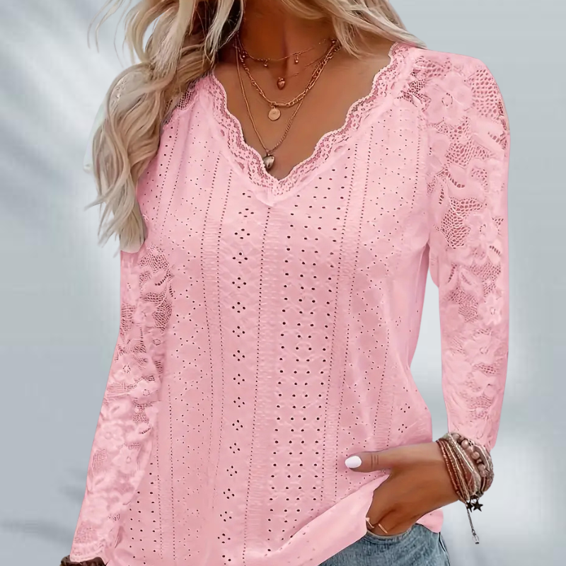 Comfortable long-sleeved top | Together against breast cancer