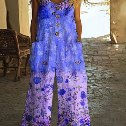 Jovie™ - Vintage Floral Jumpsuit