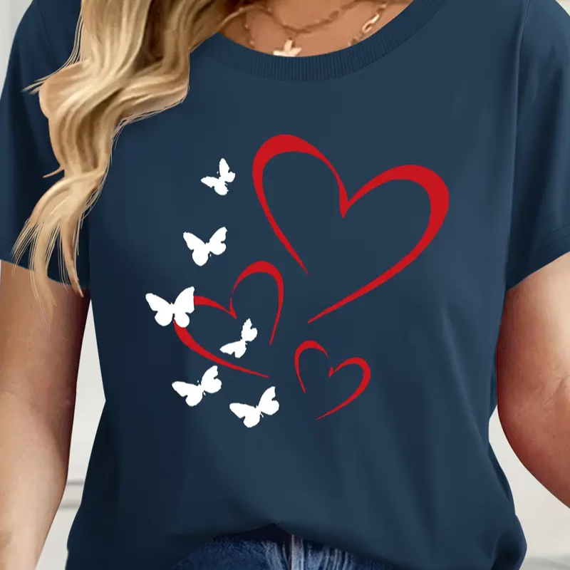 Butterfly Heart Blossom T-Shirt | Together against diabetes