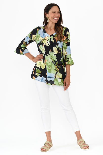 Klea™- Floral Cotton Top