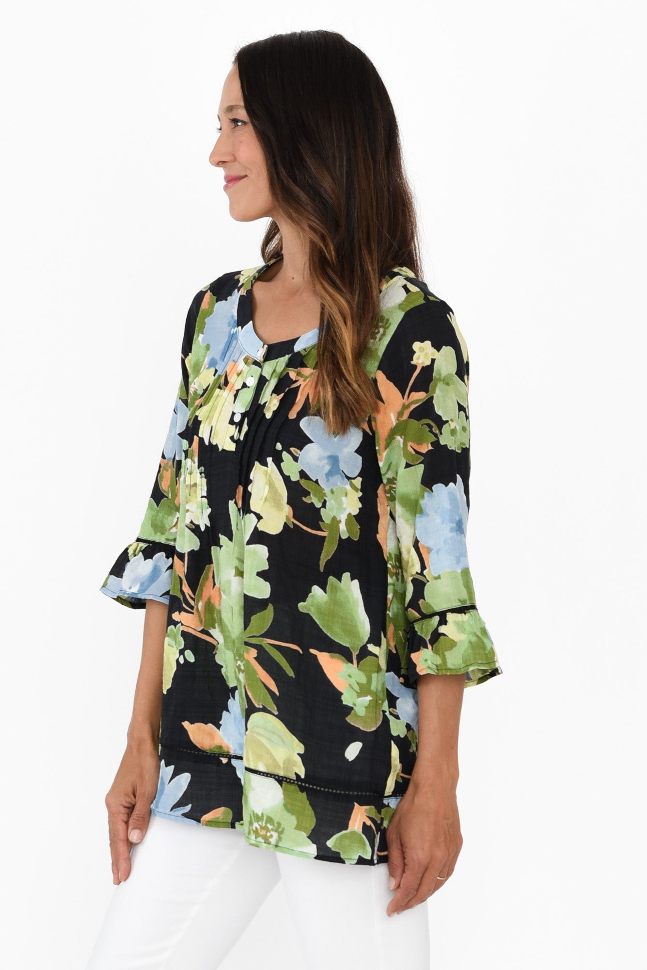 Klea™- Floral Cotton Top