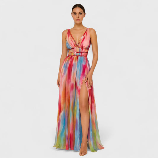 Isabelle™ Colourful Maxi Dress