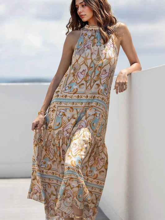 Allira™ - Satin Flowy Maxi Dress