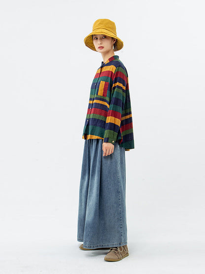 Sylvia™ – Retro Striped Shirt