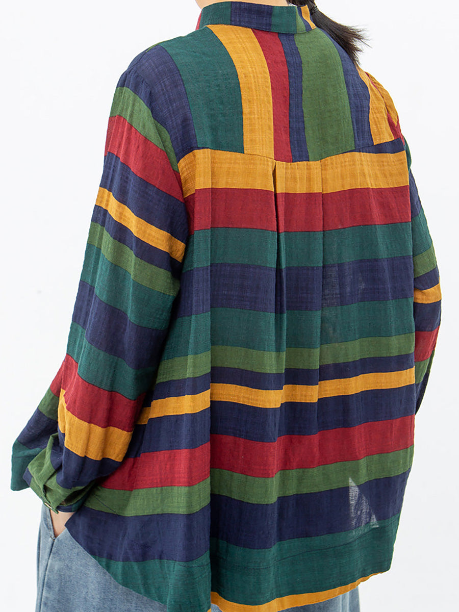 Sylvia™ – Retro Striped Shirt