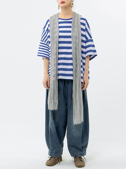 Olivine™ – Breezy Stripe T-shirt