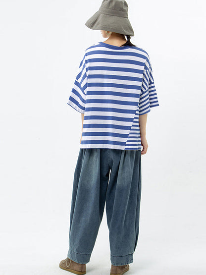 Olivine™ – Breezy Stripe T-shirt