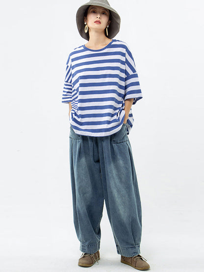 Olivine™ – Breezy Stripe T-shirt